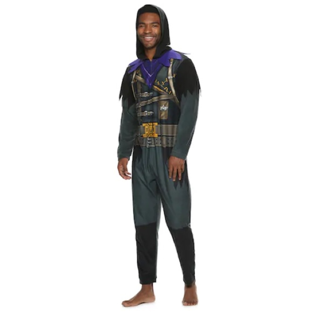 Fortnite Raven Hooded Union Suit Onesie